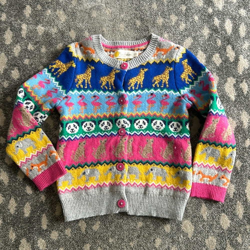 Mini Boden animal sweater 3-4y